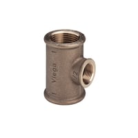 3/4" x 1/2" x 3/4" Tee Rdgods Silicium Bronze billede