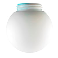 Glaskuppel Glob Ø150 mm, H133 mm, gevind 84,5 mm, mat opal