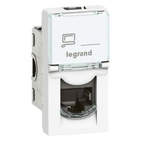 Legrand 076573, RJ-45, 1 modul(er), STP, 6a, Hvid, 420 g