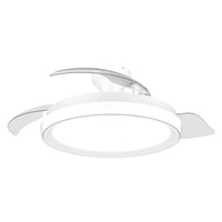 Philips Bliss Loftventilator med LED-lys, 106 cm, dmpbar med justerbar farvetemperatur, fjernbetjening, hvid