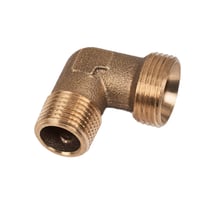 Roth vinkel, 3/4" euro x 1/2" nippel, rørgevind, rødgods
