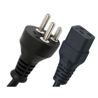 MicroConnect Strmkabel Danmark Type K til C19, Sort, 1,8 m