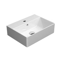 GSI Kube X hndvask, 45×35 cm, med hanehul og overlb