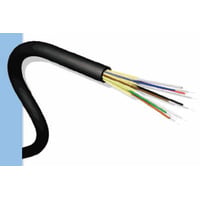 Leviton fiberkabel, tight buffered, 8x OM2, multimode, LSF/OH, IEC 332-1, EuroClass Eca, sort - pr. meter