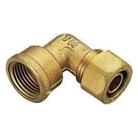 Pex kompressions vinkel 90, muffe, 18 mm x 3/4″