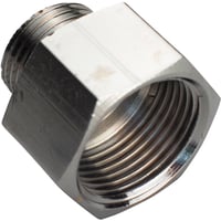 Forkromet messing spidsmuffe, ” x “