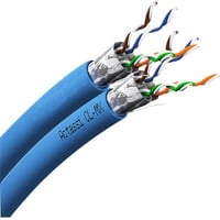 Cat 6A F/FTP dobbelt netvrkskabel halogenfri, Actassi CL-MX, bl yderkappe, afmlt pr. meter (klippes) – Schneider Electric