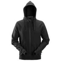 2890 AllroundWork httetrje med lang lynls, sort, XL - Snickers Workwear