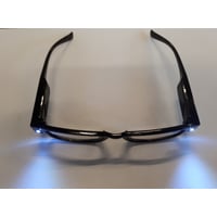 Billede af See-Cardt sort lsebrille med led lys og styrke +2.0