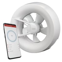 DUKA S8 ventilator Wi-Fi, 230V, 2,5W, 115 m3/h, hvid billede
