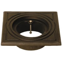 Duco 110 mm rørbrøndkarm uden rist/dæksel, firkantet, GG