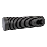 Rr IQ ID300, 3 meter, sort m/muffe PP SN8 – Uponor