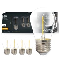 Billede af 5 stk 1W LED prer - ST14, COB filament, E27, 230V, 60lm, RA80