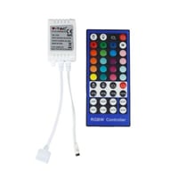 RGB+WW controller med fjernbetjening - Passer kun til RGB+WW strip, infrarød, 12V (96W), 24V (192W)