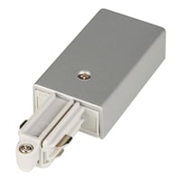 Tilslutning 1-faset, jord til hjre, til pbygningsskinne, gr