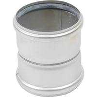 EuroPipe rustfri (AISI 304) dobbeltmuffe - 110 mm