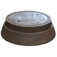 Dutra fast karm med dæksel, til Ø600 mm opføringsrør, 200 kg, plast