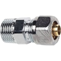 TA-PX - Forkromet klemrings overgangsnippel, 15x2,5 mm x ?"