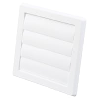 Lamelventil Type 70, 150x150mm, Hvid (180x180 Mm) - Duka