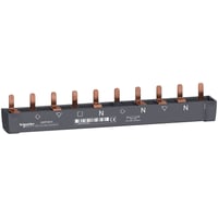 Sljfeskinne 3P+N, 80A, HPFI+MCB, 10 moduler, bundmontage - Schneider Electric Acti 9