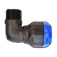 Isiflo Sprint vinkel, 25mm x 3/4", 90, m/nippel, komposit, PN16 billede