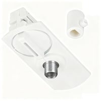Lampeholder til 1-faset skinne, hvid 1F3W
