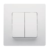 Niloe trykkontakt dobbelt, 6A, hvid