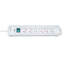 Billede af Brennenstuhl Premium-Line - Stikdse med 6 udtag, m/jord og 3 meter ledning m. stikprop, hvid