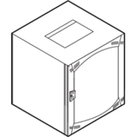 Schneider Electric Actassi 19'' vægrack med glasdør 600x600x646 mm 12HE, lysegrå