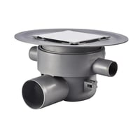 Purus Multiflex gulvaflb, vandret 75 mm aflb, klinkerist, 3 sideindlb, smremembran, til beton og fliser, PP plast