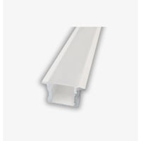 Alu profil 9, hvid med opal cover - 2,5 m