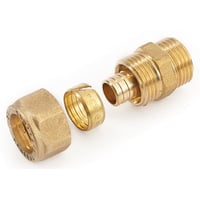 Komp.fitt. nippel, 32 mm x 2,9 - 1" fjv