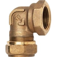 TA Komp. Vinkel med muffe 3/4´´ - 18 mm. Uden støttebøsning. Type 305