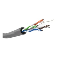 Goobay CAT 6 netværkskabel, U/UTP, grå kobberbeklædt aluminiumleder (CCA), AWG 23/1 (solid), kabelkappe PVC, 305 m