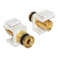 Delock Keystone Modul Polklemme > Gewindebuchse sort