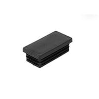 Rrprop, aflang, sort, med lameller, fladt hoved, 30 x 20 mm