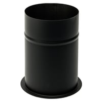 150 mm Metalbestos Sorte rgrr, murbsning, lige 200 mm