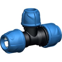 iJOINT plastfitting – Tee m. kompressionskoblinger, 50 x 40 x 50 mm