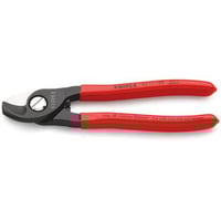 Knipex kabelsaks, 165 mm, plastdyppet greb, 50 mm2 klippekapacitet