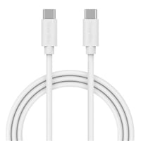 Ladekabel USB-C/USB-C, hvid, 100 cm