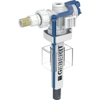 Geberit type 380 svømmeventil - vandtilslutning på siden, 3/8'', nippel af messing: H=24.3cm