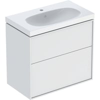 If Sense Art st, 2 skuffer, 74x68.2x42.2cm, vask 75cm, hvid/mat