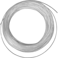 Billede af Stlwire med hvid nylon yderkappe, 1,5/2,3 mm, brudstyrke 2,09kN (213 kg) - 100 meter