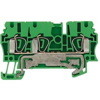 Jordklemme ZPE 2,5/3AN fjeder/fjeder, grn/gul