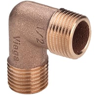 Vinkel 1/2 90gr nippel/nippel, rødgods (10.00 stk)