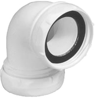 Vinkelkobling, 32 mm x 1 1/2″, 90, hvid