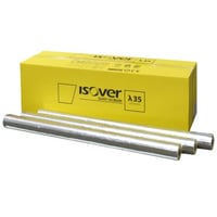 ISOVER Alu 2 (TapeLock rrskl) 28x20 mm, 1,2mtr. M/alu-folie, max. 500C. Med tape