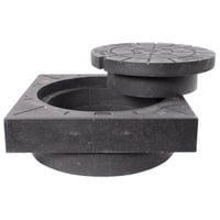 Lauridsen karm/dksel, vendbar, genbrugsplast, 315 mm, 1,5 ton