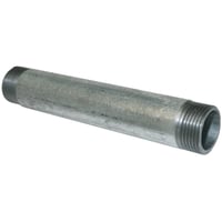 Galvaniseret nippelrr, ??" x ??", 120 mm lang