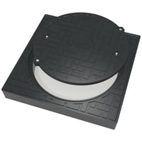 NID fast karm med dæksel, til Ø600 mm opføringsrør, 12,5 ton, komposit